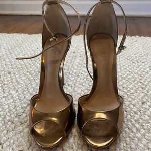 Gold Schutz Pumps Heels